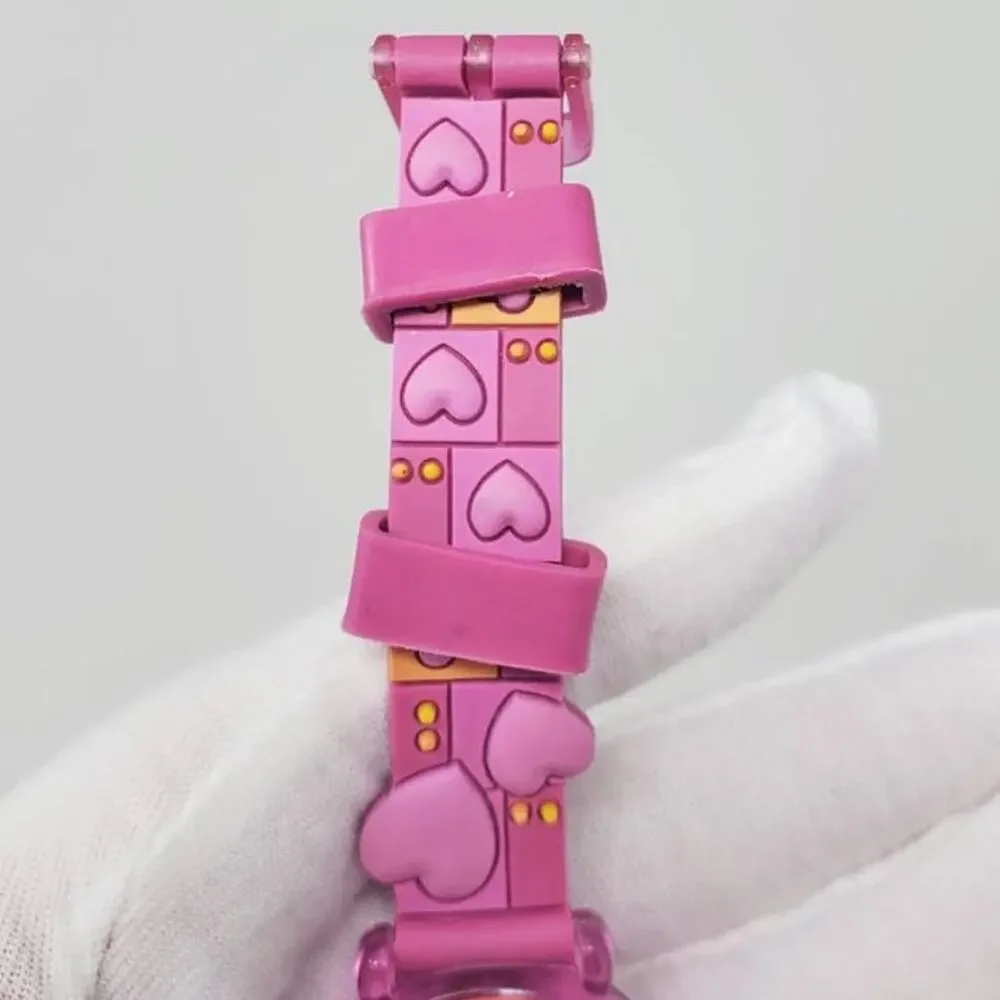 Vintage Disney Minnie Mouse Pink Hearts Watch
